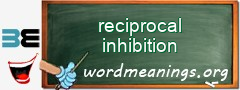WordMeaning blackboard for reciprocal inhibition